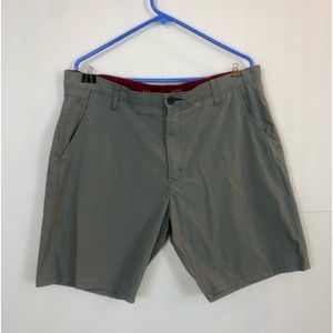 Wrangler Flat Front Shorts Gray